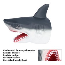 Shark Hand Puppet Realistic Soft Rubber Storytelling Role Play Shark