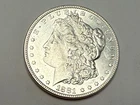 1881 Morgan U.S. silver dollar. Satiny white UNC. #eo1