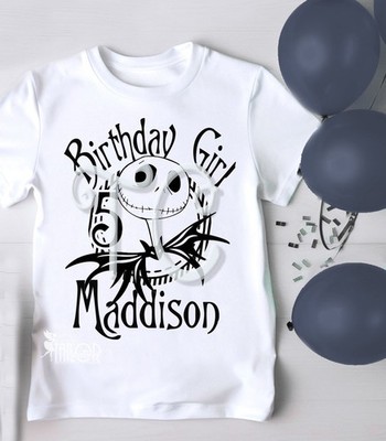 Jack Skellington Birthday Tees Shirt Nightmare Before Christmas