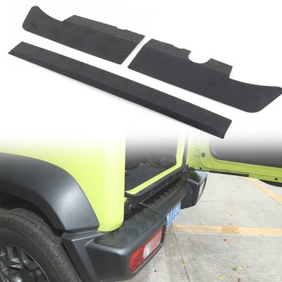 3×Schwarz Legierung Rückseite Bumper Protector Wache Panel Trim Für Jimny 19-20,