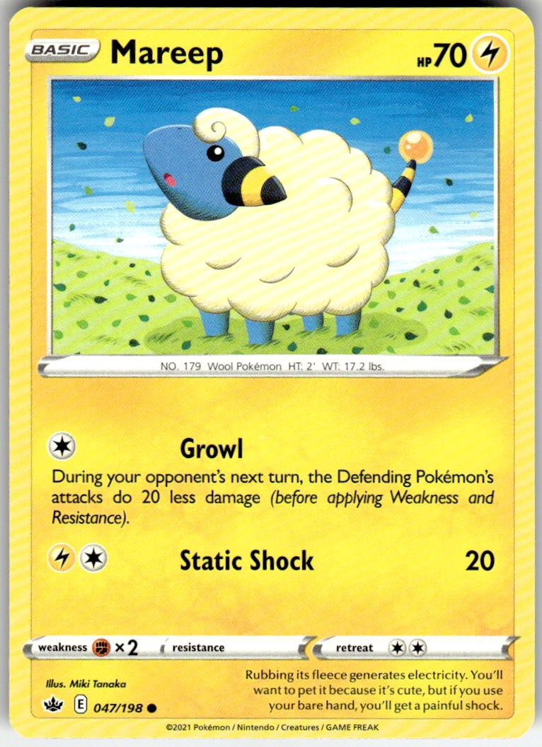 Mareep 047/198 Common Chilling Reign Pokemon Near Mint