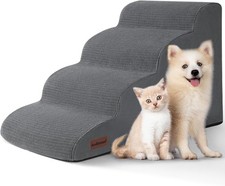 Dog Steps for Bed 4-Step Dog Stairs Ramp for Small Dogs Cat Non-Slip Pet Stairs
