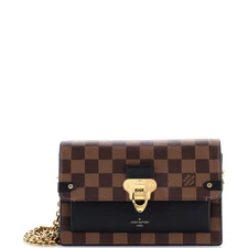 Louis Vuitton Vavin Chain Wallet NM Damier with Leather
