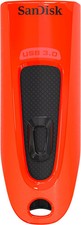 SANDISK - Ultra 64GB USB 3.0 Flash Drive - Red