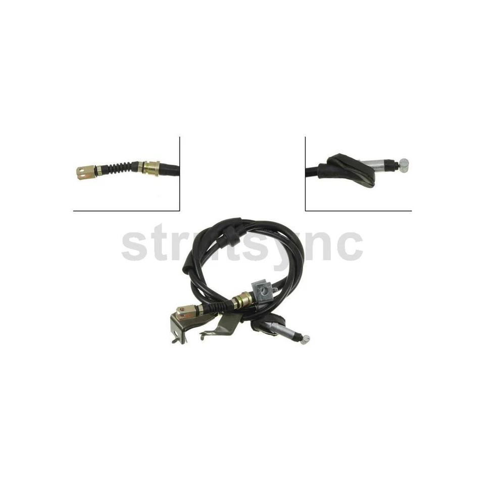 Cabo de freio de estacionamento Dorman 2 traseiro esquerdo traseiro direito para 1992-1995 Honda Civic - Imagem 3 de 4