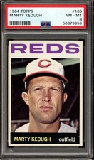 1964 Topps Baseball #166 Marty Keough PSA 8