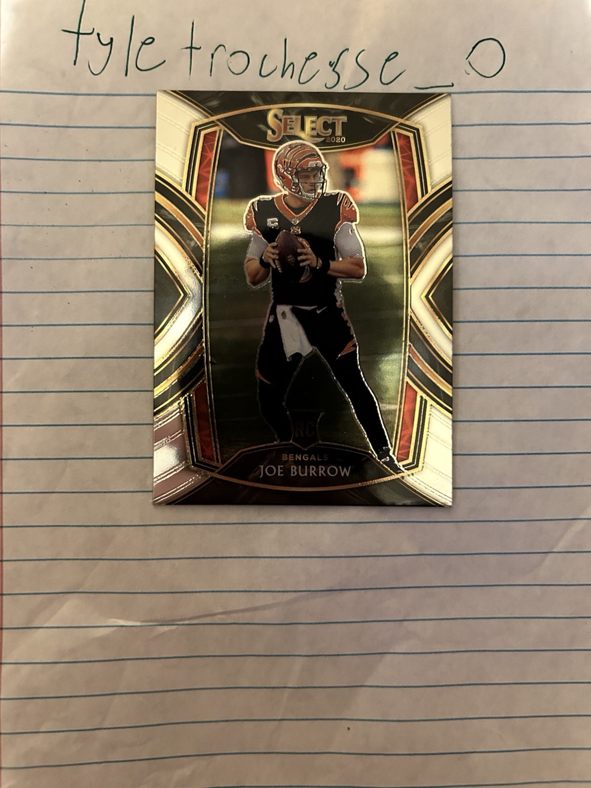 Panini 2020 Select Football Joe Burrow Club Level Rookie #246 Bengals