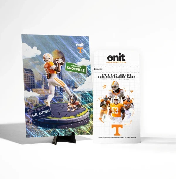 2025-2026 Tennessee Volunteer Football Onit Athlete Trading Cards