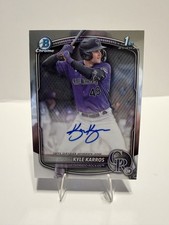 Kyle Karros Colorado Rockies 2025 Bowman Chrome 1st Auto