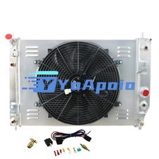 3 Row Aluminum Radiator Fan Shroud Relay 05-13 Chevy Corvette C6 6.0-6.2-7.0 V8