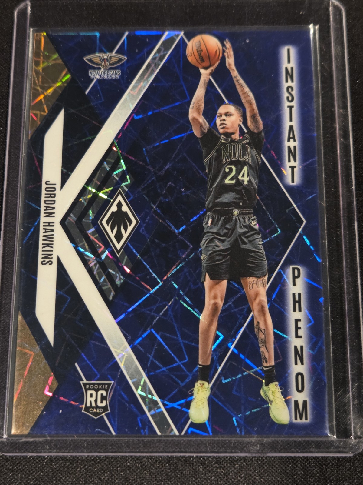 2023-24 PHOENIX BLUE LASER INSTANT PHENOM /275 JORDAN HAWKINS PELICANS