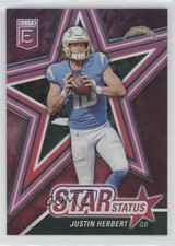 2022 Panini Donruss Elite Star Status Green Justin Herbert #SS4 0o5
