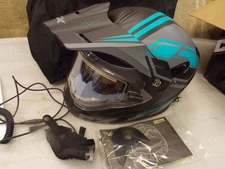 Scorpion Castle EXO CX950 Snow EL Siege Helmet Modular Flip Up Medium Electric