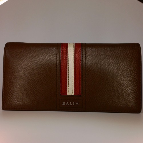 Authentic Bally Sherry Line Wallet, Brown Leather[Used]638612