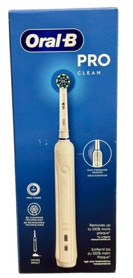 Oral-B  Pro Clean Weiß 2 min Timer Elektrische 3D Zahnbürste oszillierend NEU