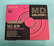Sony Walkman MZ-R50 MiniDisc Player Tested Working With Box  Accessory Japan