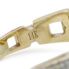 LeVian 14k Yellow Gold Cushion Quartz Chocolate & Vanilla Diamond Ring #JB751-3 — photo 7