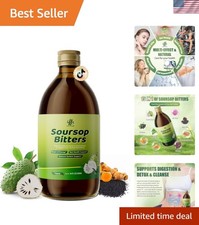 Soursop Bitters Liquid for Digestive Health,Gut Detox  Cleanse,Antioxidant ,...