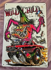 RAT FINK ED Big Daddy 8"x 12" METAL SIGN Collecting WILD CHILD
