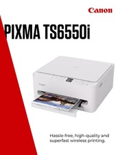 PIXMA TS6550i Wireless Wi-Fi Colour 3-in-1 Inkjet Photo Printer, White