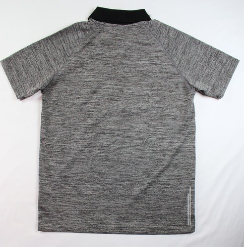 Kenneth Cole Polo Shirt Mens Small Black Gray Techni-Cole Performance Golf $59 - Picture 2 of 7
