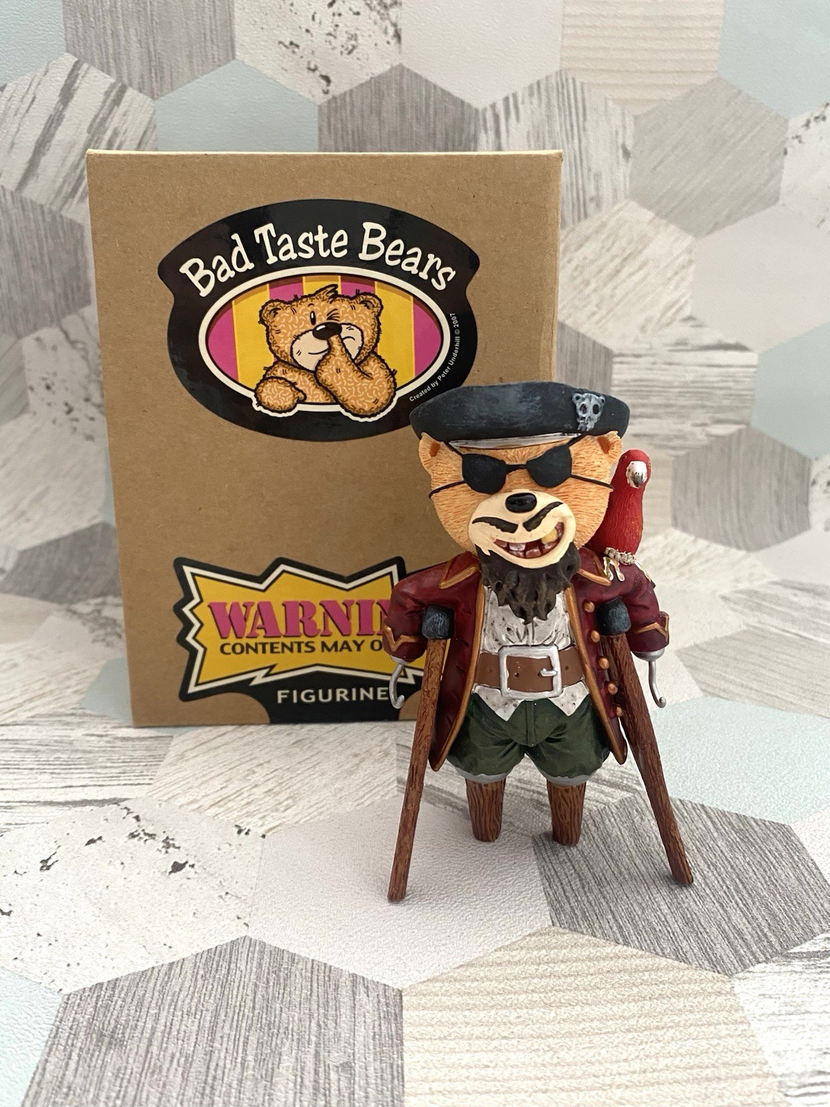 Bad Taste Bears Lucky Jack Figurine 10cm Ornament Boxed 2007 Piranha Studios