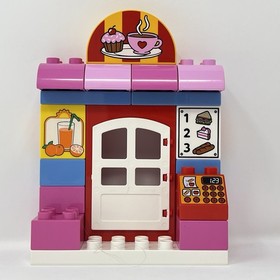 Lego Duplo 10587 Caf Set Figures Food Umbrella No Box or Instructions