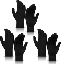 3 Pairs Winter Magic Gloves for Men Women Warm Stretchy Knit Gloves Gift Set