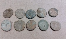 Lot of 10 Ancient Coins Dirty Crusty Authentic + Bonus Item