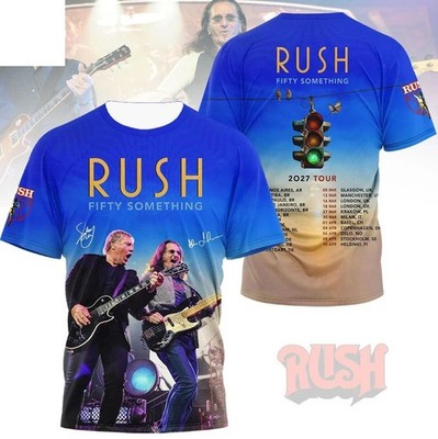 Rush Fifty Something 2027 Tour AOP 3D T-Shirt