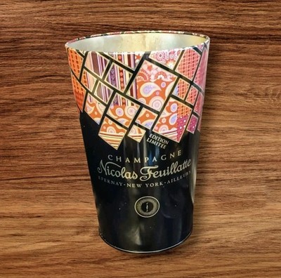 Nicolas Feuillatte Champagner Metall Kühler Eiskübel Limited Edition Design