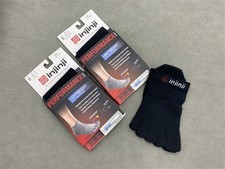 3 Pack Women's Injinji Performance Lightweight Thin No Show Toe Socks Small