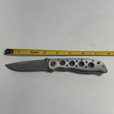 2008 Smith & Wesson ExtremeOps Linerlock Folding Pocket Knife CK105H Silver