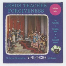 Jesus Lehrt Vergebung 1947 View-Master Packung Walzen R7 R8 R9 Abtrünniger Sohn