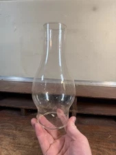Clear No 2 Size Lamp Chimney 8+ Tall 2.9 Ish Fitter Glass Kerosene Oil Lamp Part