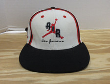 VINTAGE Jordan Nike Hat Cap Men Strap Back White Air Jumpman 23 Wool Blend 90s