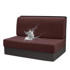 Rosygulls Stretch Rv Dinette Cushion 1 Backrest  1 Bench Covers, Dark Coffee