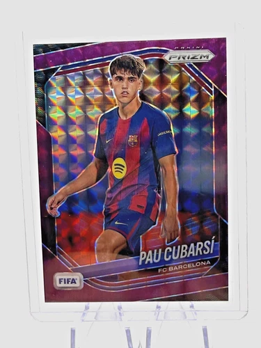 2025-26 Panini Purple Prizm FC Barcelona Pau Cubarsi 1/135 Soccer Card #246
