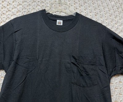 90's Vintage Single Stitch Fruit of the Loom T Shirt Mens L Black