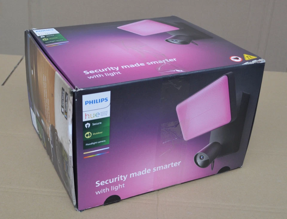 Philips Hue Secure Flutlicht Kamera , 16 Mio. Farben + Weißtöne #HK314639394-Pa1 - Bild 2 von 2