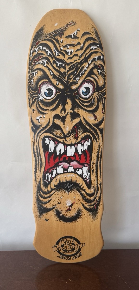 Rob Roskopp Skateboard Deck - Natural - Santa Cruz - Vintage