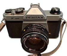 Asahi Pentax K1000 35mm SLR Film Camera with SMC 50mm f/2 Lens Film Tested L 
