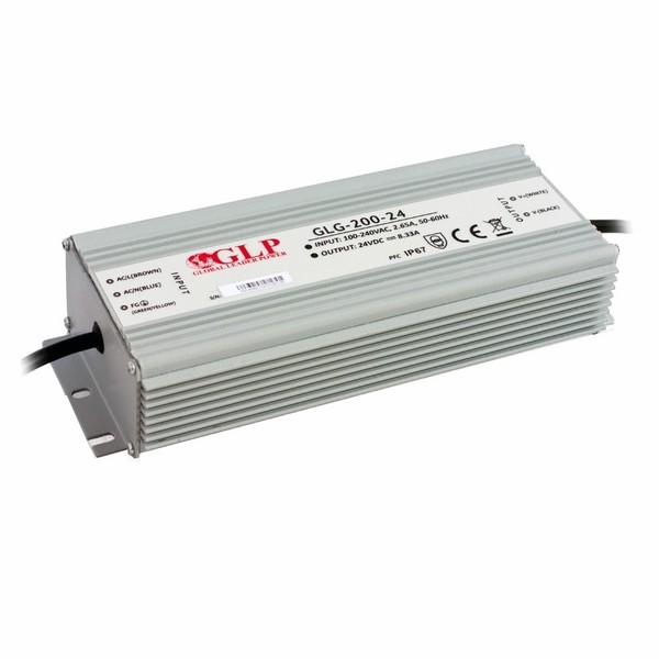 Led Trafo Netzteil 24V Dc 8,33A 200W Wasserfest IP67 Konstantspannung GLG-300-24-image