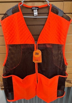 WFS Element Gear Mens Upland Hunting Vest Blaze Orange/BLACK Game- VARIOUS SIZES