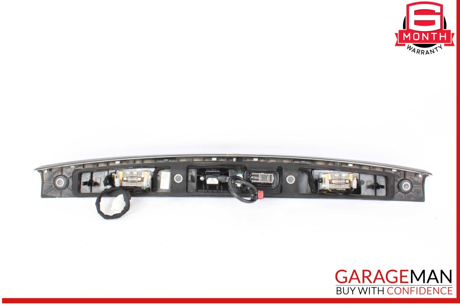 14-22 Maserati Quattroporte S Rear Trunk Lid Moulding Plate w/ Lights OEM