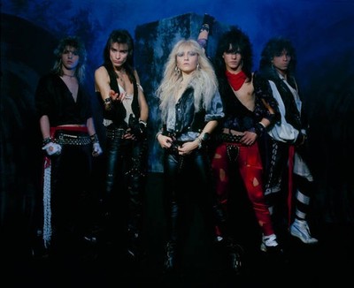 Warlock with lead singer Doro Pesch in 1985 Music Singer Band Old Photo