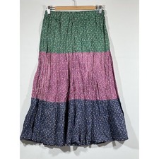 Vintage Prairie Skirt Womens XS Floral Cottagecore Peasant Boho Romantic