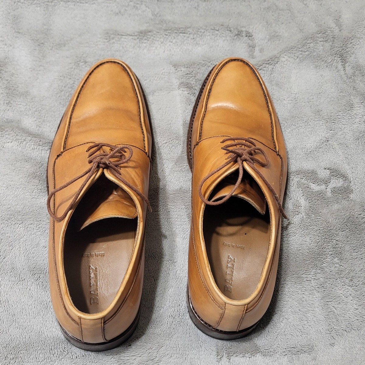 Bally Brown Leather Derby Lace-Up Dress Shoes Bally Italy Men main image 3