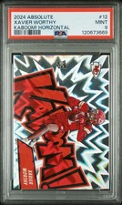2024 Panini Absolute Kaboom! Horizontal #12 Xavier Worthy KABOOM PSA 9 KC Chiefs