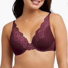 Bali Women's Lace Underwire Comfort Stretch Full-Coverage Lace Bra 36DD 11005